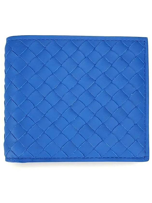 Intrecciato Half Wallet Blue - BOTTEGA VENETA - BALAAN 1