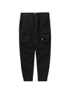 50 Fili Stretch Lens Wappen Cargo Straight Pants Black - CP COMPANY - BALAAN 2