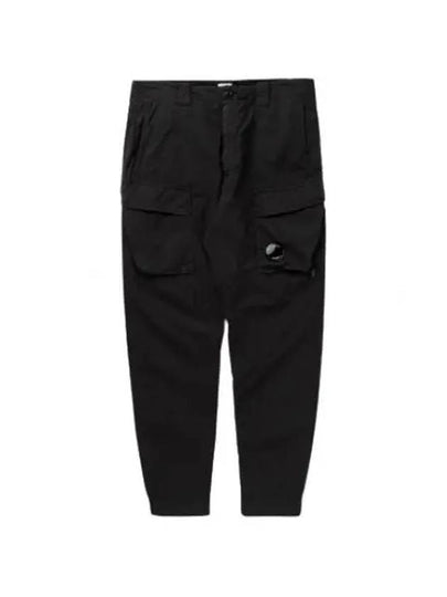 50 Fili Stretch Lens Wappen Cargo Straight Pants Black - CP COMPANY - BALAAN 2