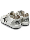 Ball Star Gold Tab Leather Low Top Sneakers White - GOLDEN GOOSE - BALAAN 5