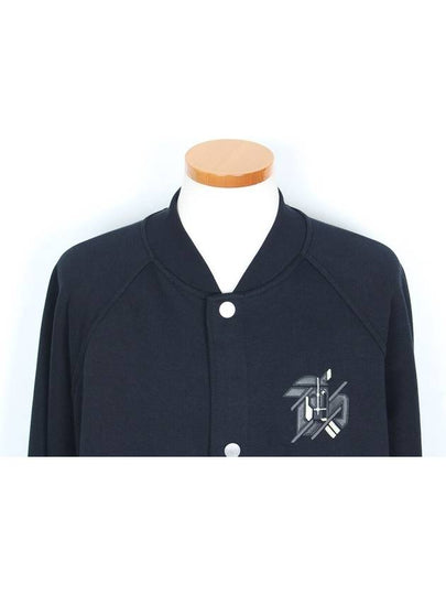 Leather Patch Jacket Navy XXL - HERMES - BALAAN 2