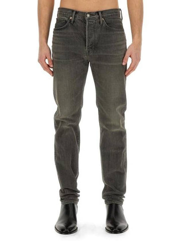 Denim Straight Pants DPR001 DMC036S24IG014 GRAY - TOM FORD - BALAAN 1