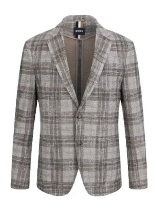 Boss Stretch Jersey Slim Fit Check Jacket Suit Blazer - HUGO BOSS - BALAAN 1