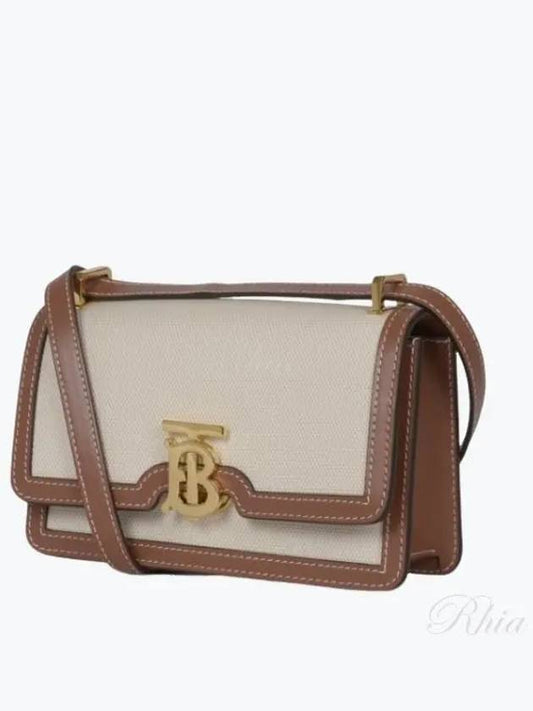 Mini TB Crossbody Bag Natural Malt Brown - BURBERRY - BALAAN 2