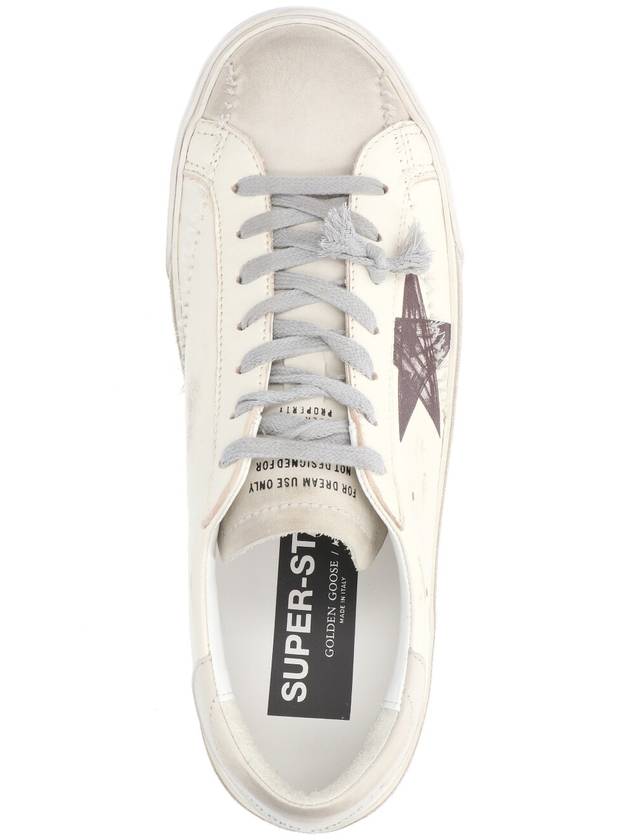 Super Star Leather Suede Low Top Sneakers White - GOLDEN GOOSE - BALAAN 6