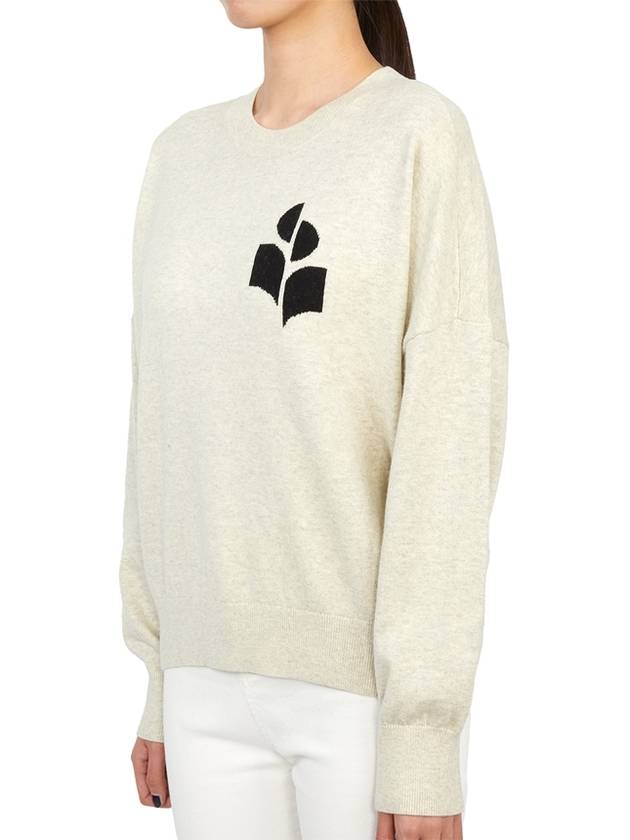 Marisans Logo Knit Top Light Grey - ISABEL MARANT - BALAAN 3