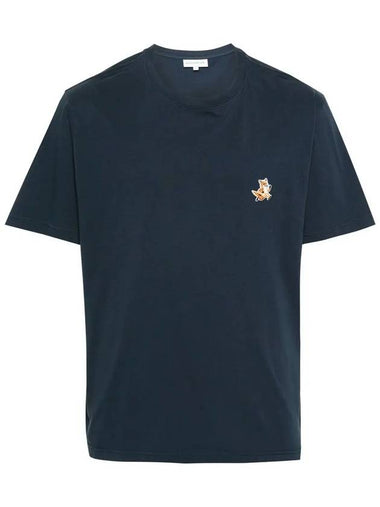 Maison Kitsune Speedy Fox Patch Cotton Short Sleeve T Shirt MM00125 - POLO RALPH LAUREN - BALAAN 1