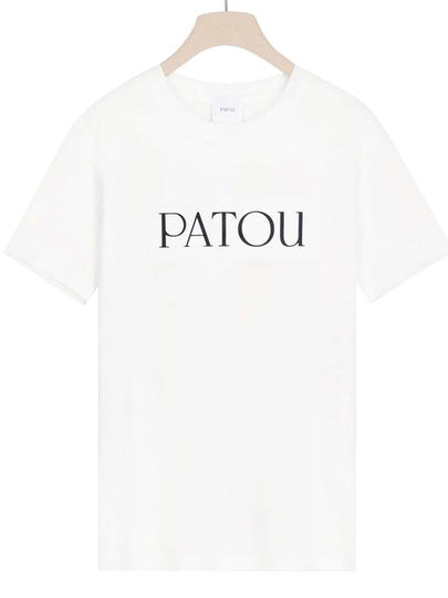 Logo Cotton Short Sleeve T-Shirt White - PATOU - BALAAN 2