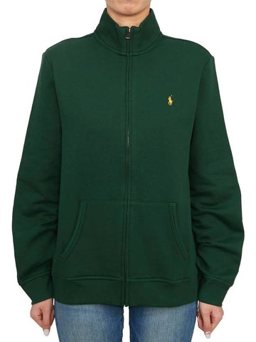 Kids brushed zip up cardigan 323953025001 GREEN Adults can wear - POLO RALPH LAUREN - BALAAN 1