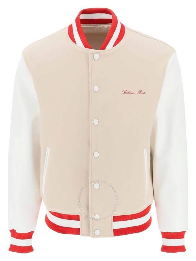 Balmain Logo Embroidered Varsity Jacket, Brand Size 46 (US Size 36) - BALMAIN - BALAAN 1