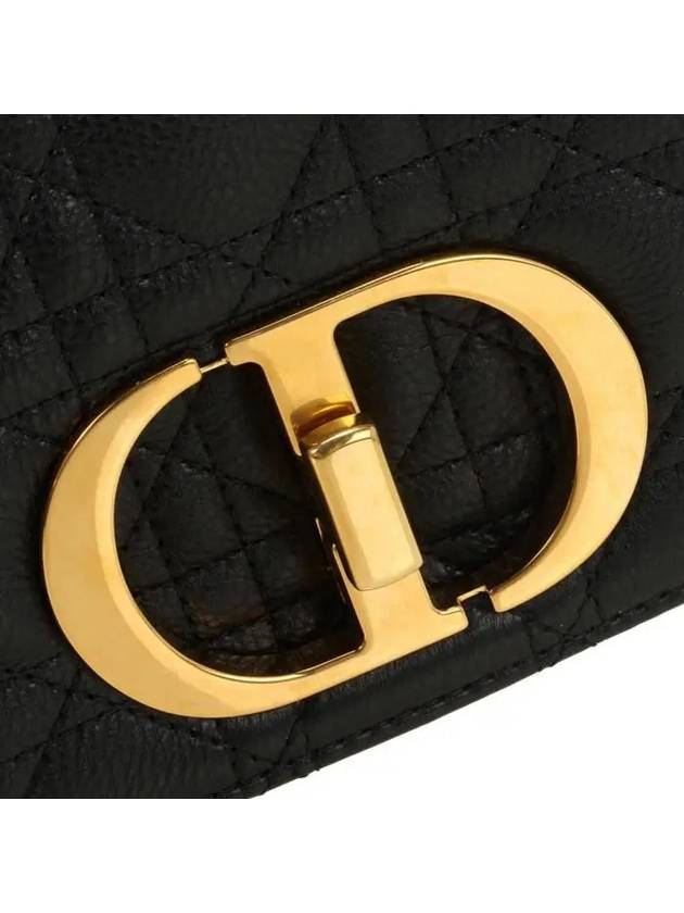 Women's Caro Supple Cannage Calfskin Medium Cross Bag Black - DIOR - BALAAN 6