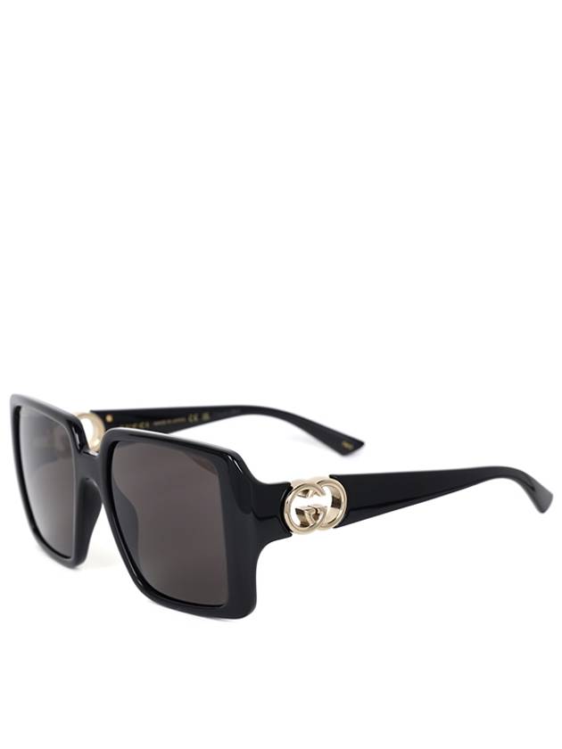 Eyewear Side Logo Square Frame Sunglasses Black - GUCCI - BALAAN 2