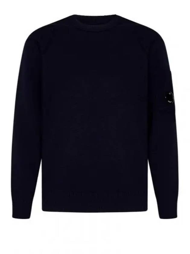 Lambswool GRS Crew Neck Knit Top Purple - CP COMPANY - BALAAN 2