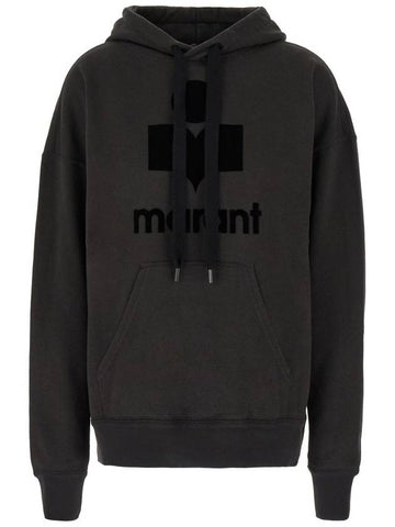 Isabel Marant Étoile Mansel Logo Cotton Hoodie - ISABEL MARANT ETOILE - BALAAN 1