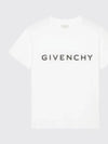 Logo Oversized Fit Cotton Short Sleeve T-Shirt White - GIVENCHY - BALAAN 2