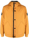 Soft Shell-R E.Dye Pure Insulation Technology Recycled Polyester Primaloft Hooded Jacket Rust - STONE ISLAND - BALAAN 1