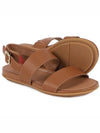 Gracie Leather Back Strap Sandals Brown - FITFLOP - BALAAN 3