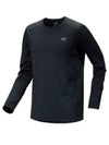 Cormac Heavyweight Long Sleeve T-Shirt Black - ARC'TERYX - BALAAN 1