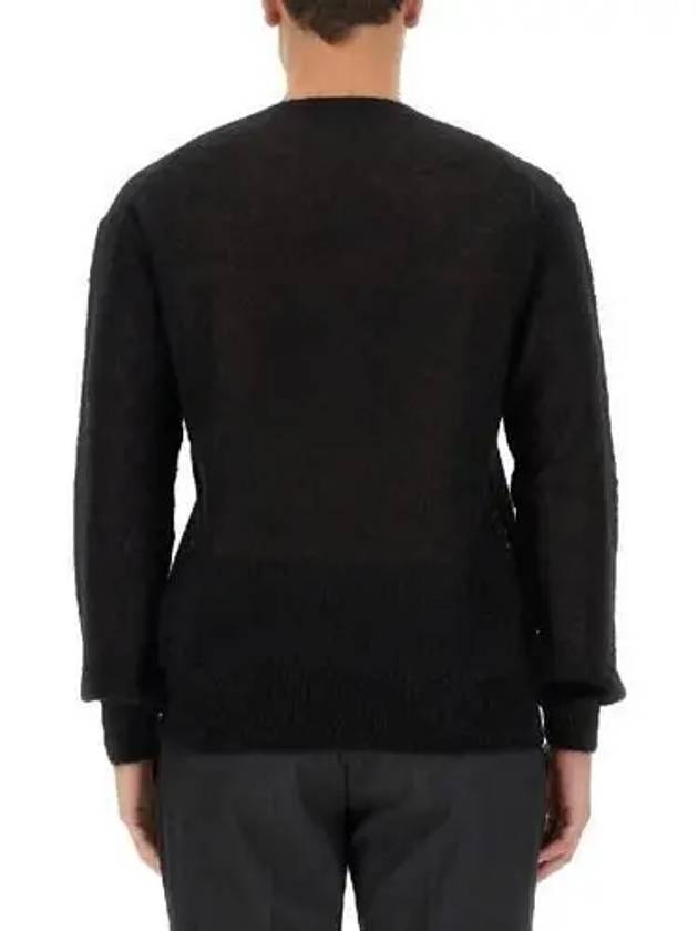 V Neck Long Sleeve Knit Top Black - TOM FORD - BALAAN 5