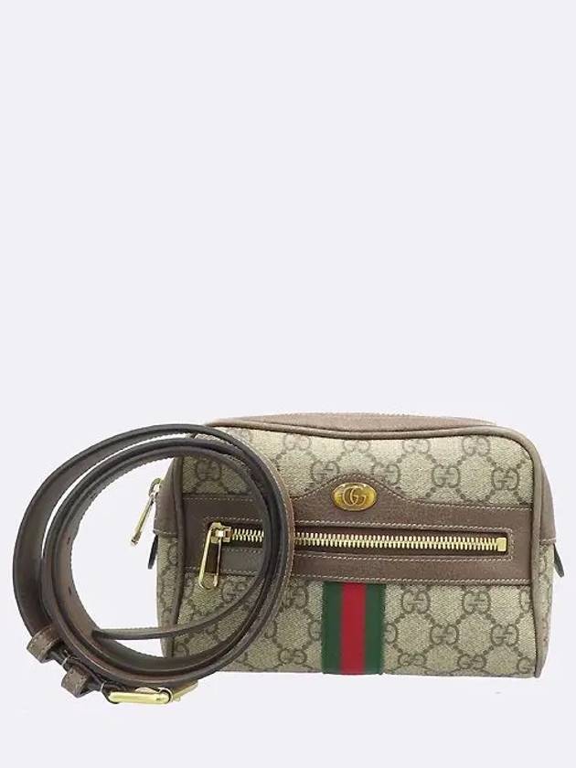 517076 GG Logo Canvas Ophidia Supreme PVC Small Belt Bag - GUCCI - BALAAN 1