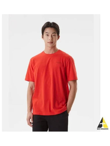 Essential Small Worthing Cotton Short Sleeve T Shirt Red SP323UTS76 - DESCENTE - BALAAN 1