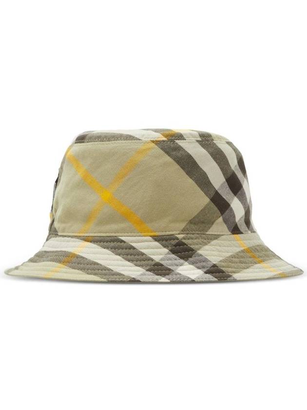 Check Pattern Reversible Bucket Hat Hunter - BURBERRY - BALAAN 1