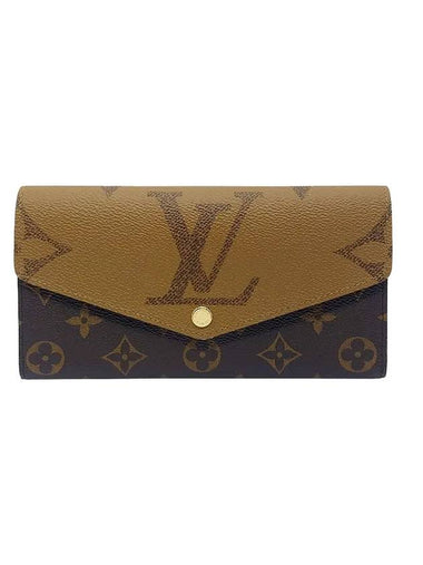 Sarah Monogram Reverse Long Wallet Brown - LOUIS VUITTON - BALAAN 1