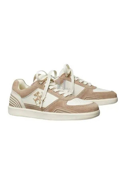 Women's Clover Court Low Top Sneakers Beige - TORY BURCH - BALAAN 2