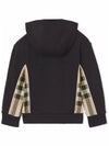 Kids Women s Check Panel Hooded Zip up Black 8047427 - BURBERRY - BALAAN 3