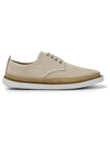 Men's Wagon Calfskin Hemp Oxford Shoes Beige - CAMPER - BALAAN 2