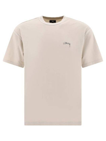 Lazy Short Sleeve T Shirt Bone - STUSSY - BALAAN 2