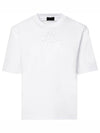 Embossed Logo Short Sleeve T-Shirt White - MONCLER - BALAAN 2