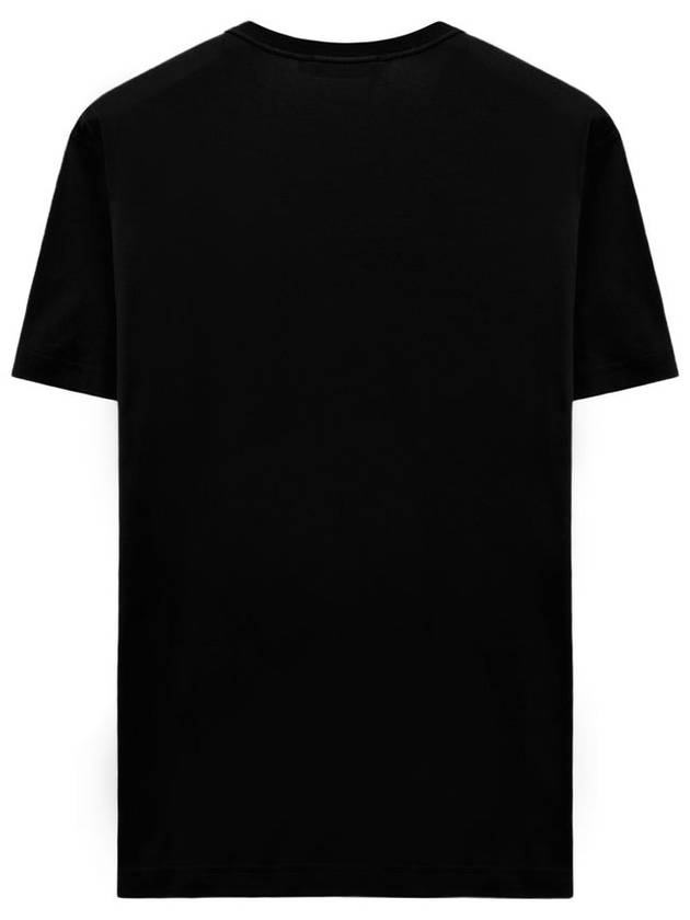 Logo Patch Crew Neck Cotton Short Sleeve T-Shirt Black - DOLCE&GABBANA - BALAAN 3