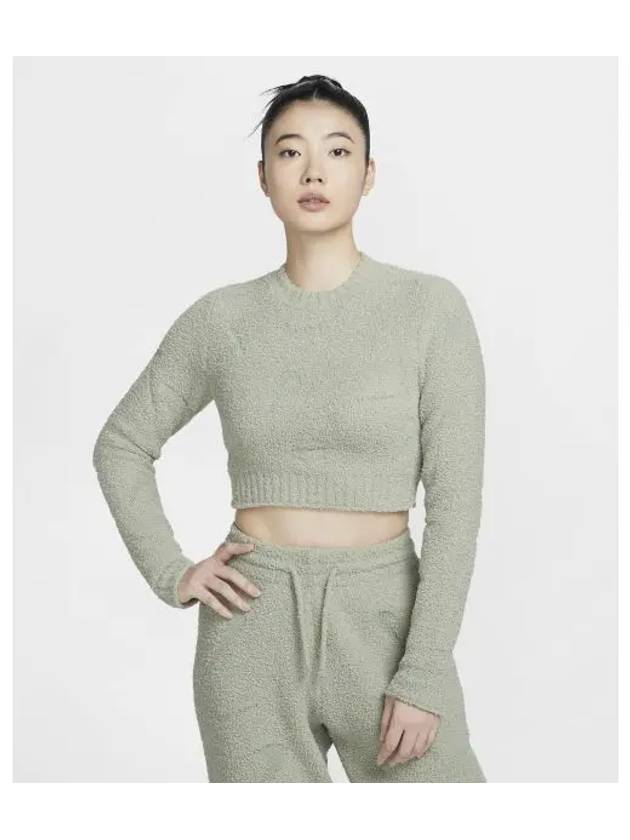 Sportswear Phoenix Cozy Bouclé Tight Knit Top Jade Horizon - NIKE - BALAAN 1