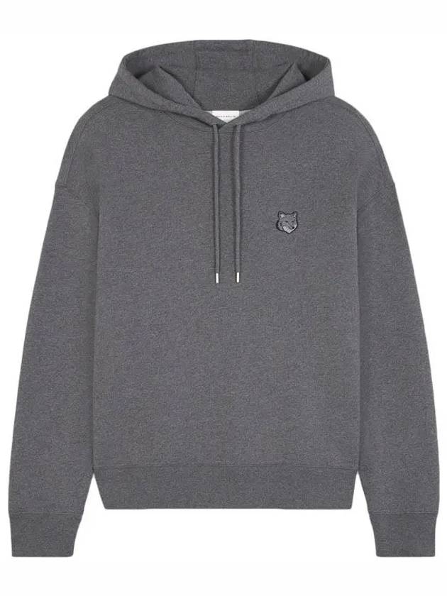 Bold Fox Head Patch Oversize Hoodie Grey - MAISON KITSUNE - BALAAN 5