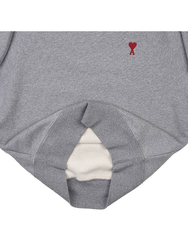 Small Heart Logo Sweatshirt Grey - AMI - BALAAN 9