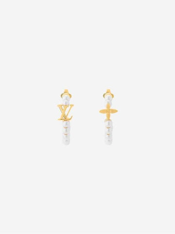 My LV Pearl Earrings Gold White - LOUIS VUITTON - BALAAN 1