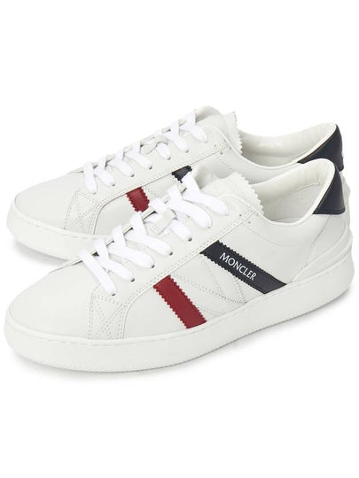 Men's Monaco Trainer Low Top Sneakers White - MONCLER - BALAAN 2