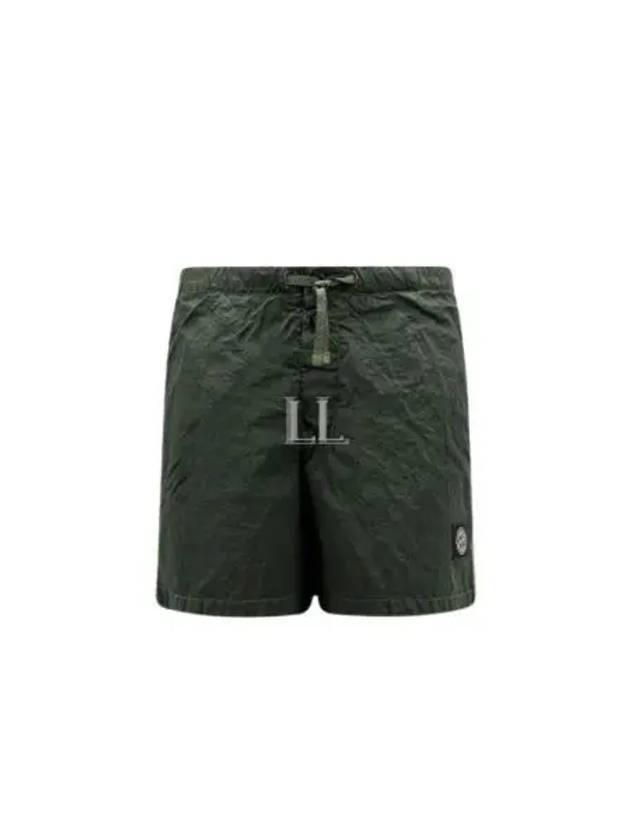 Swimming Nylon Trunk Shorts Dark Green - STONE ISLAND - BALAAN 2