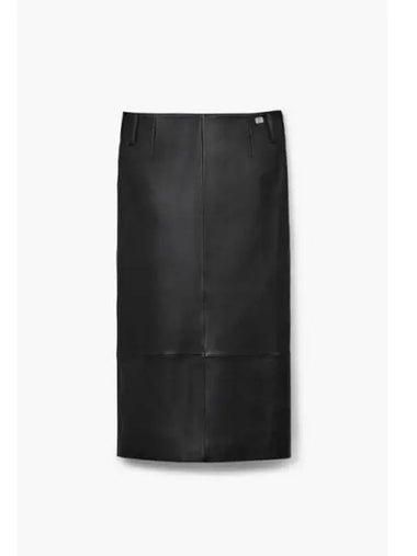 Glove Leather Slim Skirt Black MJKAM24003BKX - MARC JACOBS - BALAAN 1