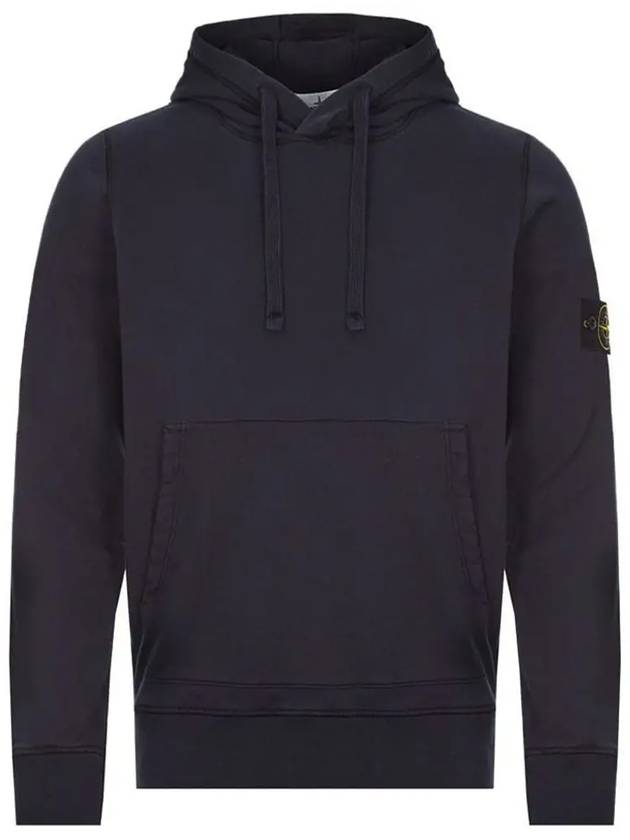 Wappen Patch Cotton Hoodie Navy - STONE ISLAND - BALAAN 3