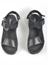 Sporty Leather Re-Nylon Tape Sandals Black - PRADA - BALAAN 2