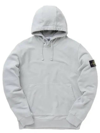 Wappen Patch Cotton Fleece Hoodie White - STONE ISLAND - BALAAN 2