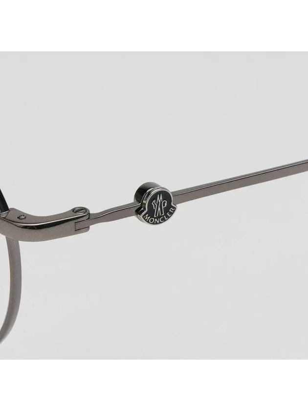 Eyewear Round Titanium Eyeglasses Gunmetal - MONCLER - BALAAN 6