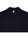 4-Bar Loopback Jersey Cardigan Navy - THOM BROWNE - BALAAN 5