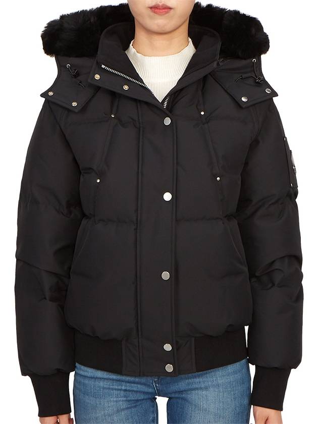 Cloud Padded Bomber Jacket Black - MOOSE KNUCKLES - BALAAN 4