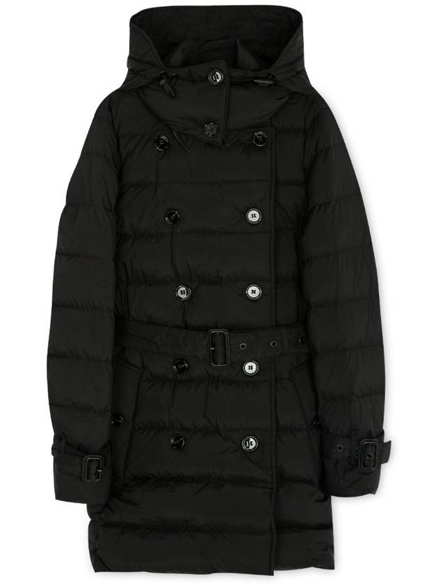 Detachable Hoodie Puffer Coat Padded Black - BURBERRY - BALAAN 4