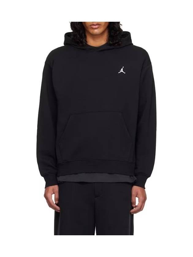 Jordan Brooklyn Pullover Hoodie M Black White FV7281 010 - NIKE - BALAAN 1