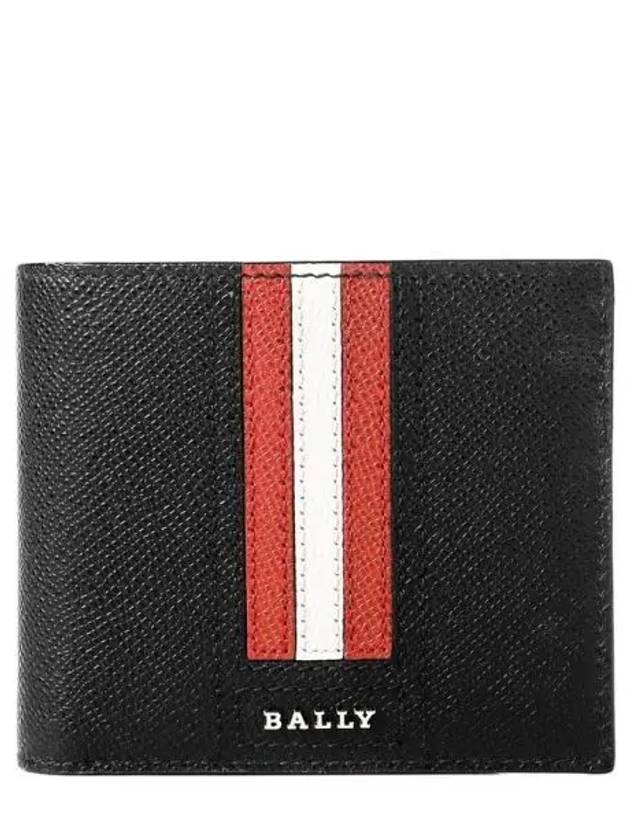 Taliky Three Stripe Bi-fold Wallet Black - BALLY - BALAAN 2