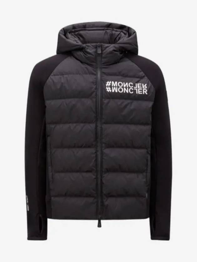 Grenoble Hooded Padded Cardigan Black - MONCLER - BALAAN 2